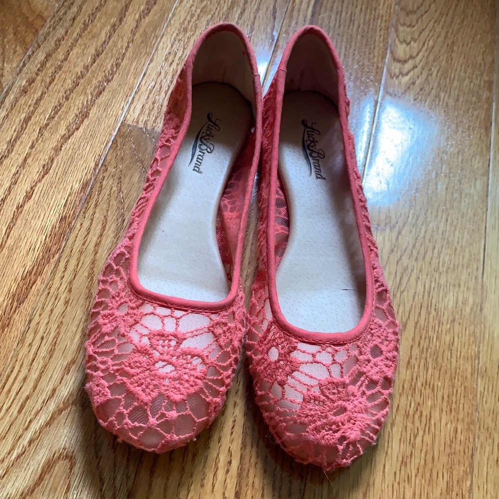 Floral see through flats